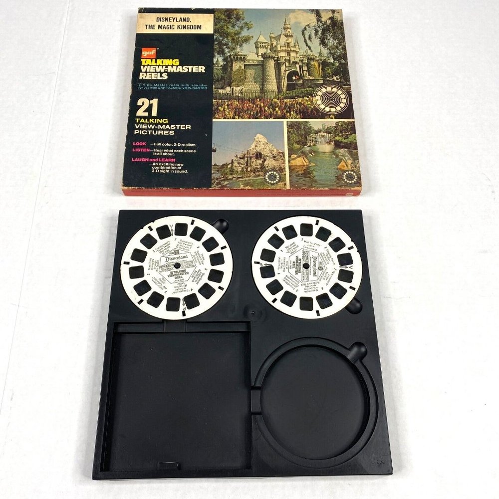 Talking View-Master Walt Disney Land Magic Kingdom 2 Reel Set Missing Reel 1